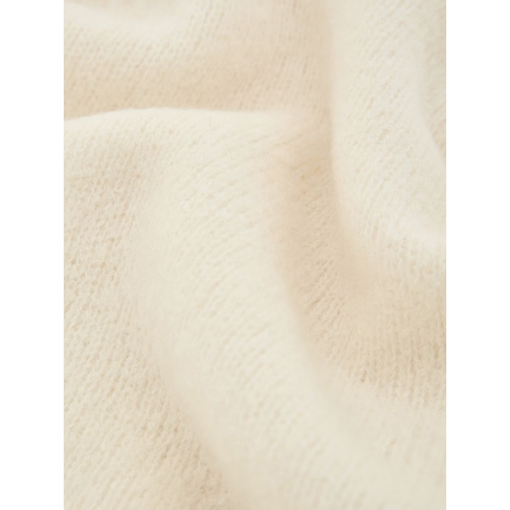 Gran Sasso Weißer Wollrollkragenpullover