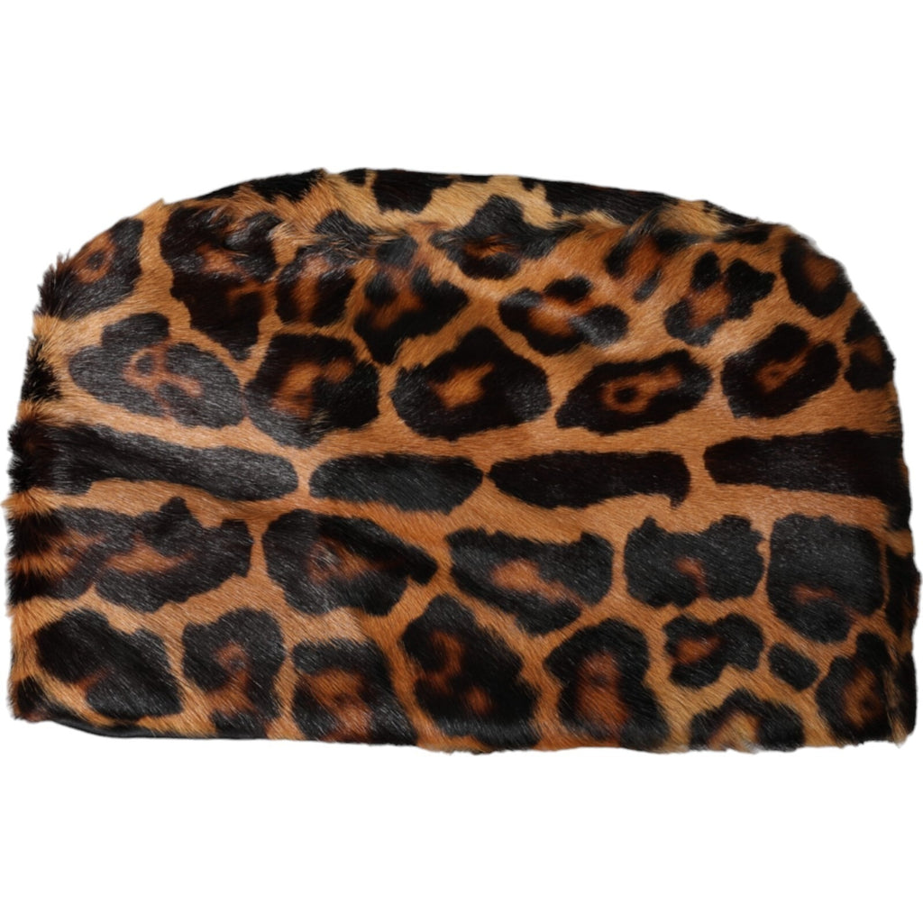 Dolce & Gabbana Women's Brown Leopard Print Bucket Hat
