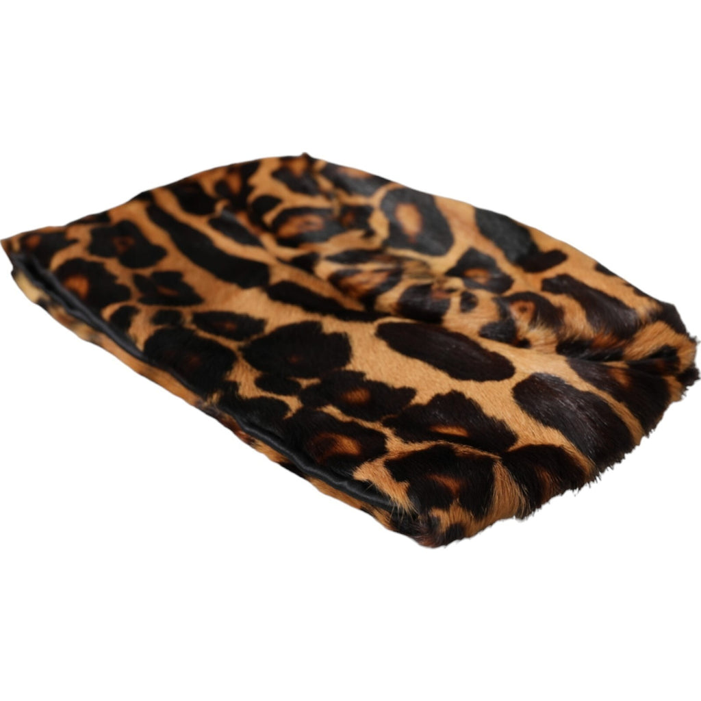 Dolce & Gabbana Women's Brown Leopard Print Bucket Hat