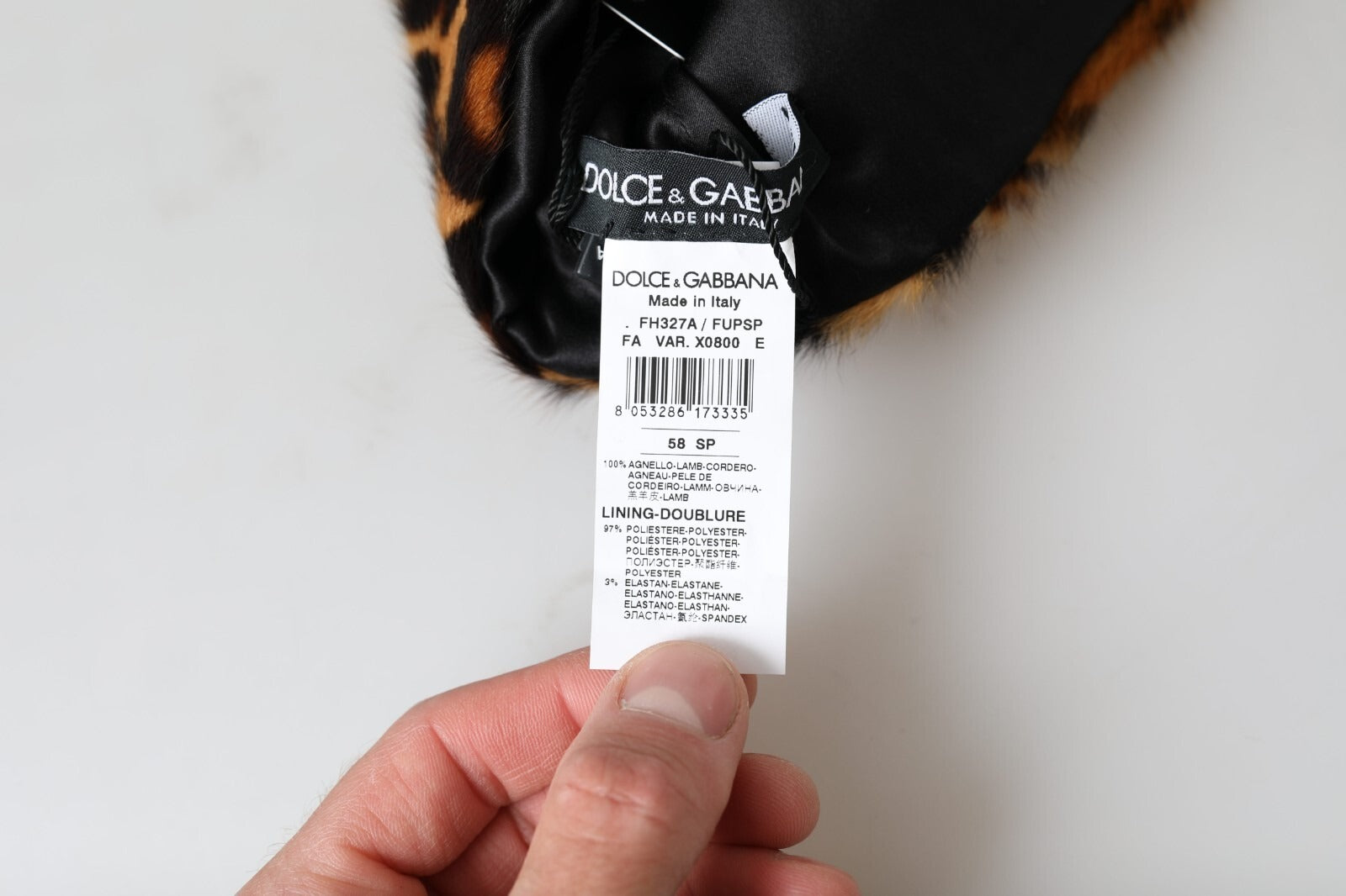 Dolce & Gabbana Women's Brown Leopard Print Bucket Hat