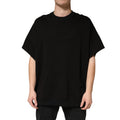 Dolce & Gabbana Black Cotton Crew-Neck Short-Sleeve T-Shirt