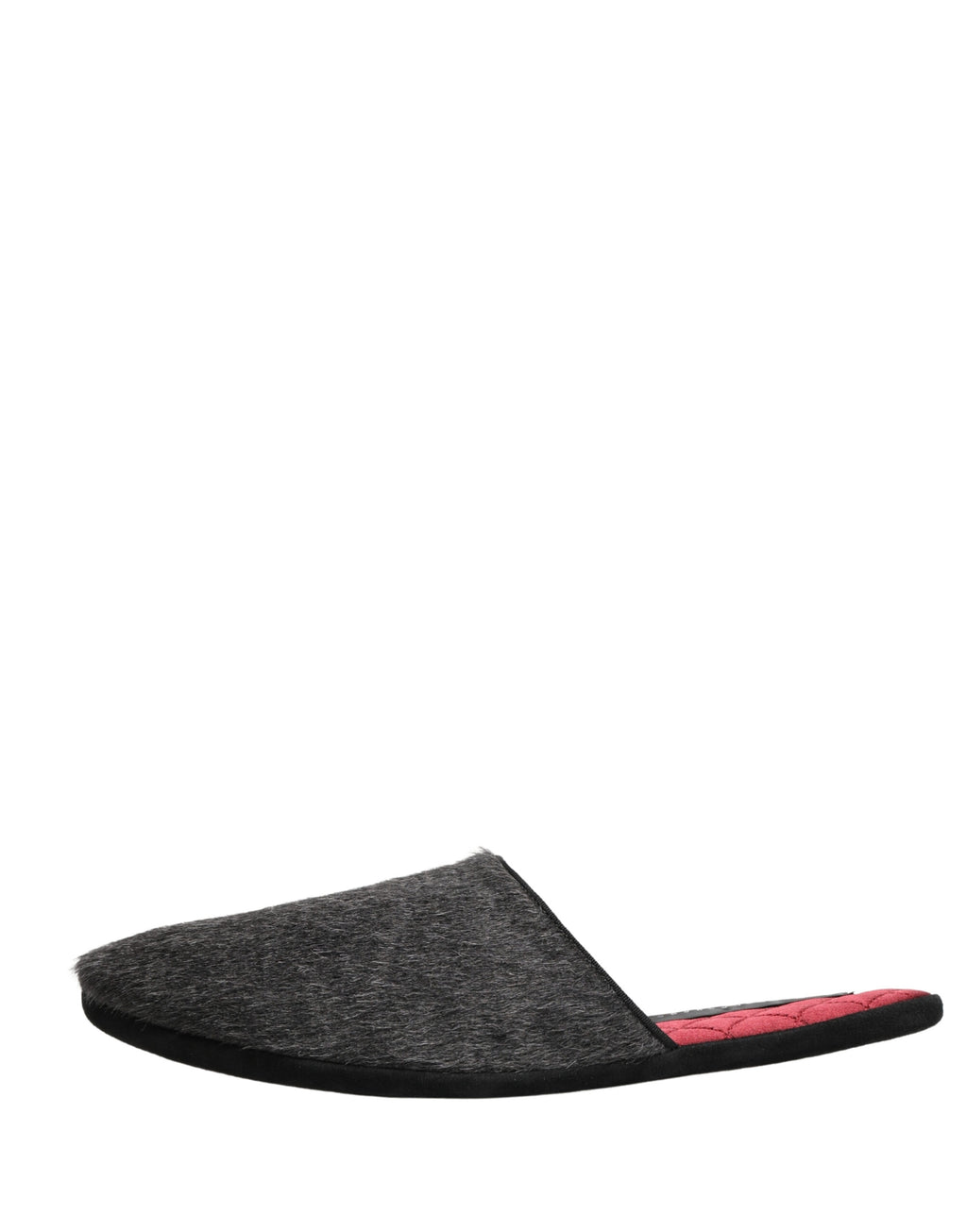 Dolce & Gabbana Dunkelgraue Anthrazit Woll-Slipper