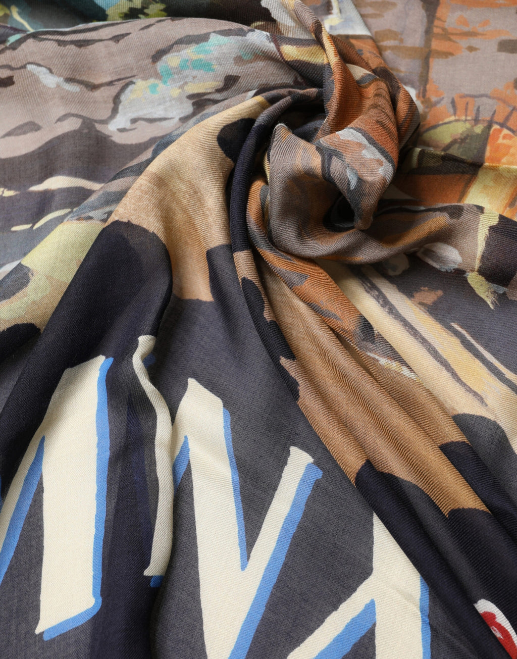Dolce & Gabbana Multicolor Taormina Modal Scarf 130cm x 130cm for Men