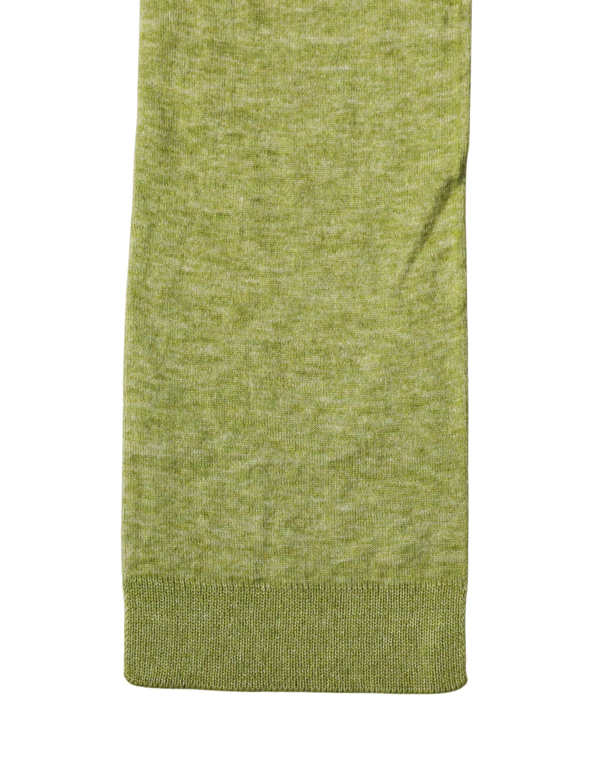 Dolce & Gabbana Grüner Kaschmir-Strick-Foulard 280cm x 11cm Herrenschal