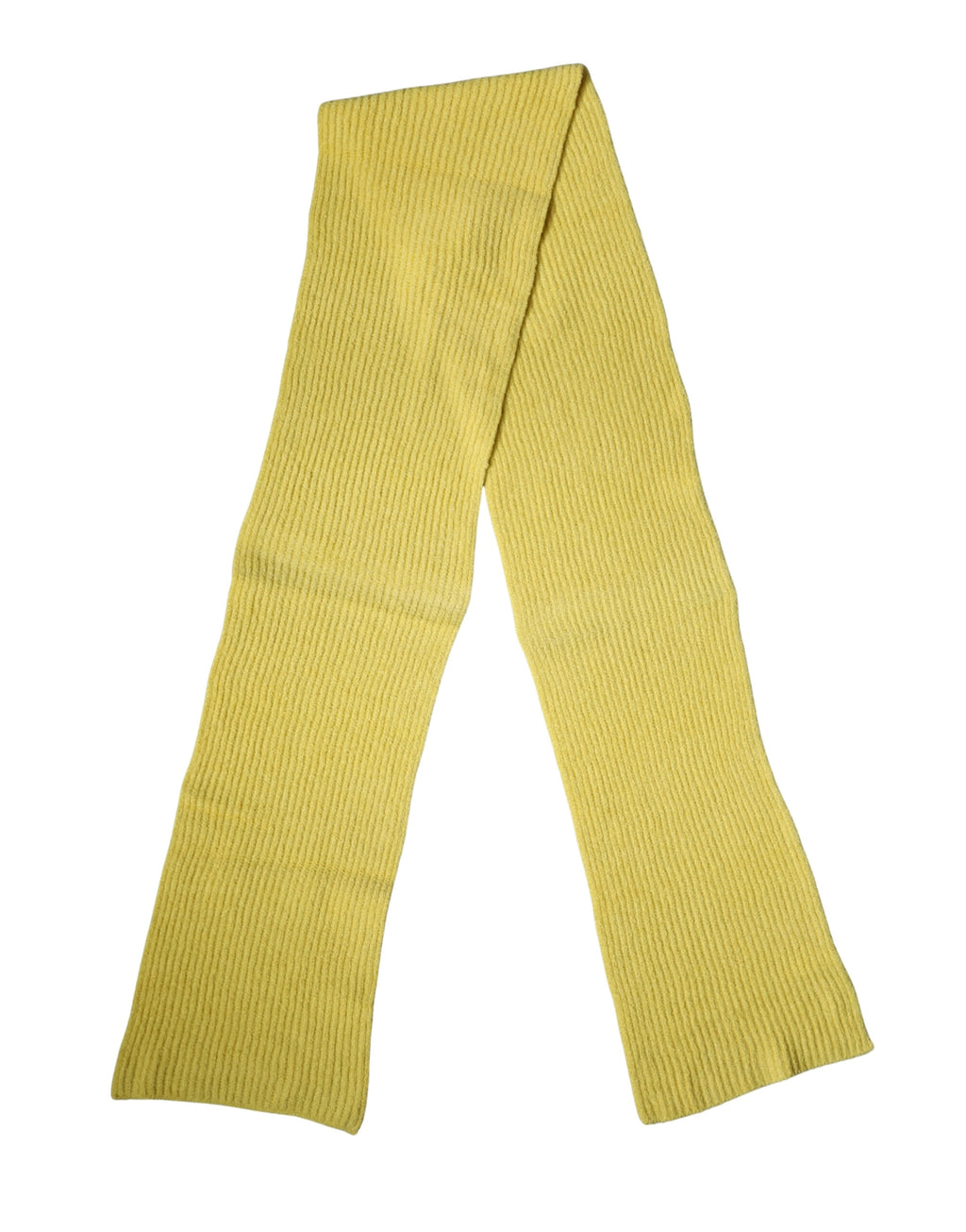 Dolce & Gabbana Gelber Baumwoll-Strick-Schal 270cm x 31cm für Herren