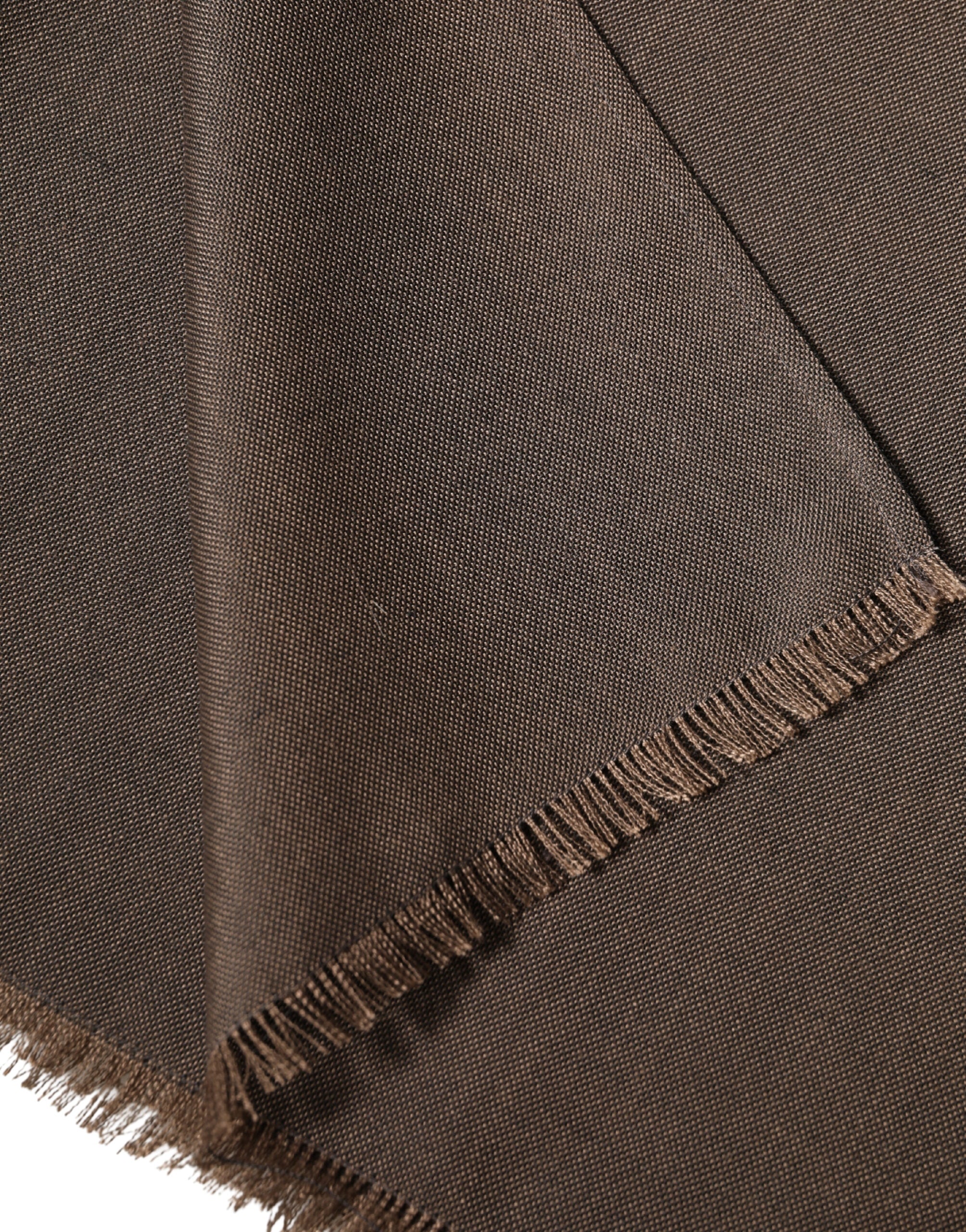 Dolce & Gabbana Brown Polyester Neck Warmer Scarf 185cm x 165cm Men's Scarf