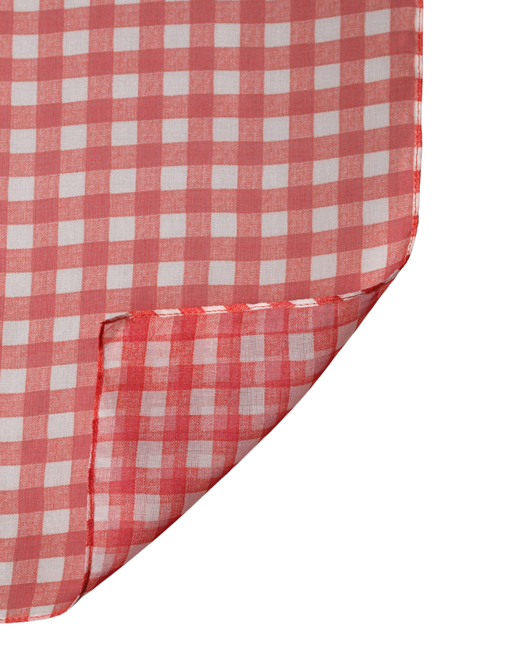 Dolce & Gabbana Silk Scarf Foulard White-Red Checked 140cm x 136cm