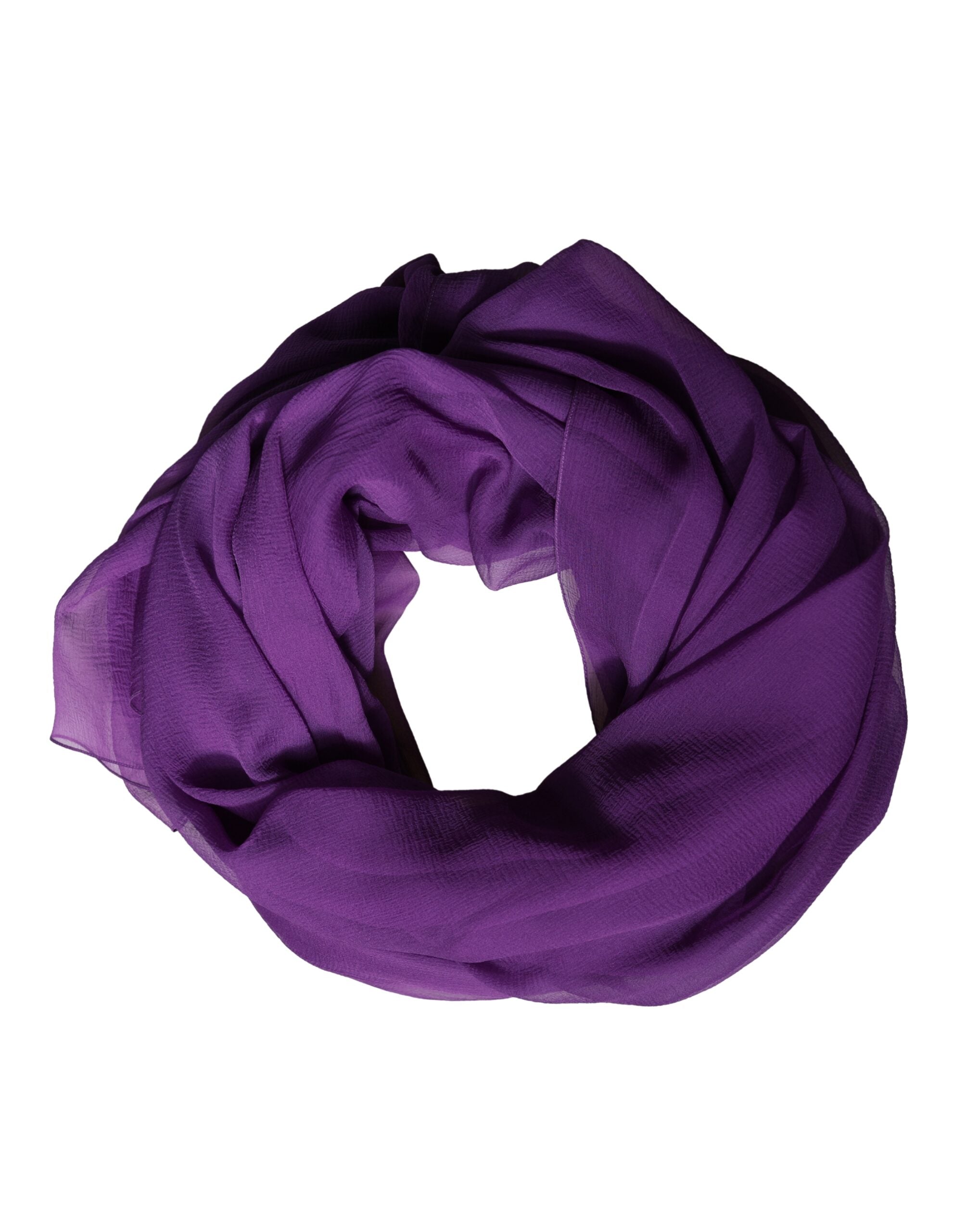 Dolce & Gabbana Purple Silk Scarf Stole 200cm x 134cm Shawl