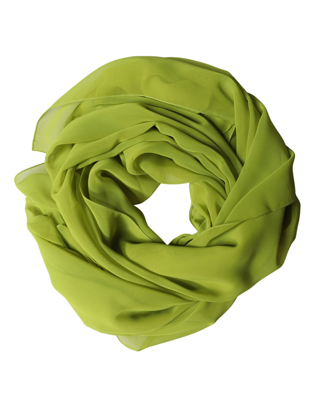 Dolce & Gabbana Yellow-Green Wrap Scarf Foulard 131cm x 99.5cm Scarf