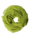 Dolce & Gabbana Yellow-Green Wrap Scarf Foulard 131cm x 99.5cm Scarf