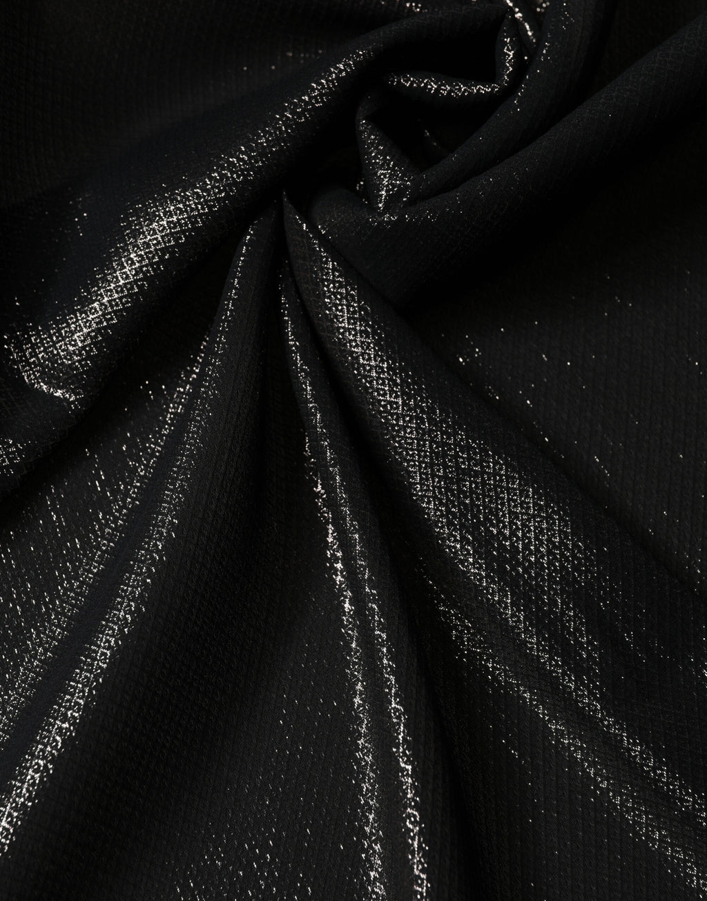 Dolce & Gabbana Black Silk Scarf Foulard 122cm x 120cm