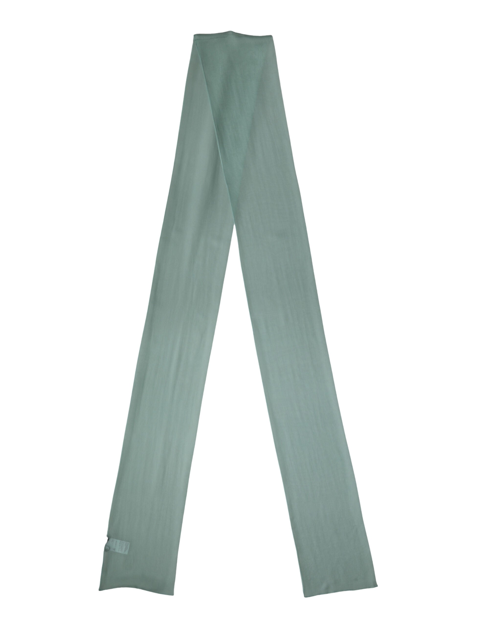 Dolce & Gabbana Teal Silk Scarf Wrap Foulard Stole 292cm x 19cm Scarf