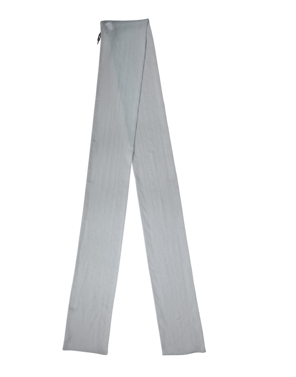 Dolce & Gabbana Light Blue Silk Ribbon Scarf Wrap 294.5 cm x 19 cm
