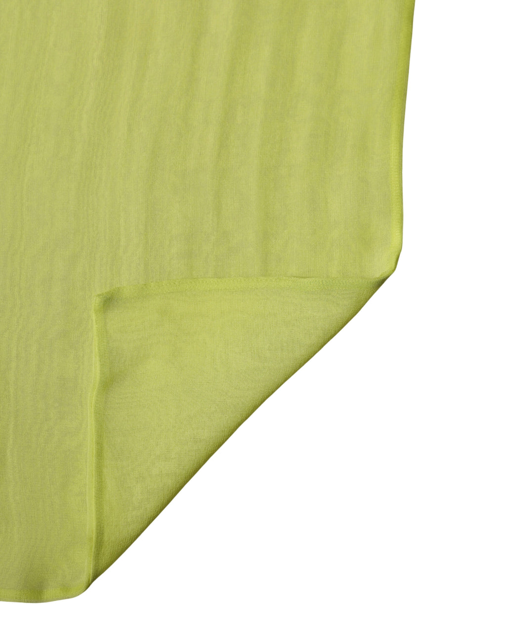 Dolce & Gabbana Yellow Green Silk Scarf Foulard Stole 292cm x 19cm Scarf