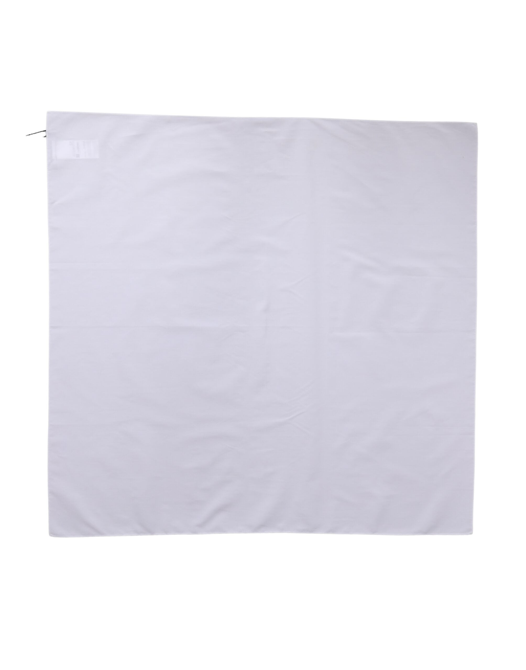 Dolce & Gabbana Weißer Baumwoll-Wickel-Schal im Quadrat 71cm x 70cm Schal