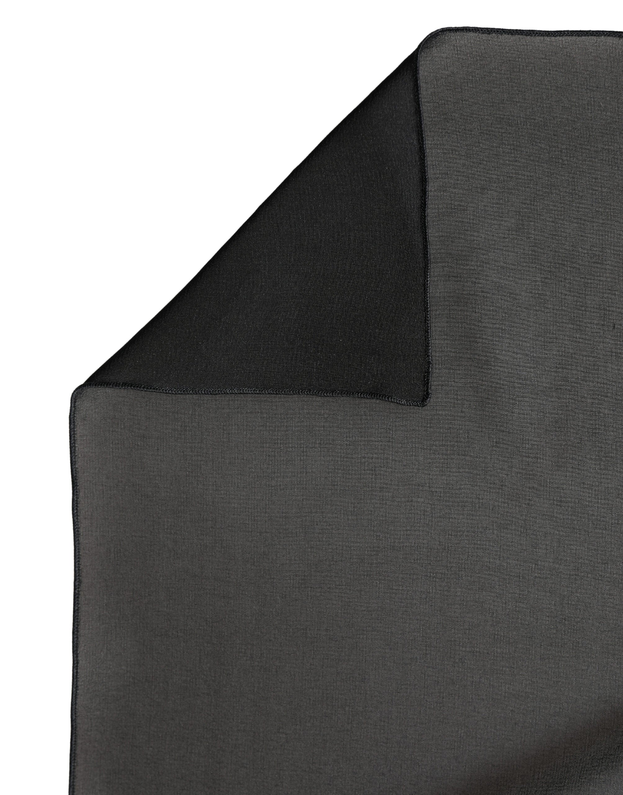 Dolce & Gabbana Black Silk Scarf Stole 200cm x 64cm