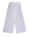 Dolce & Gabbana Weißer Seiden-Nackenschal Stola 200cm x 64cm Schal