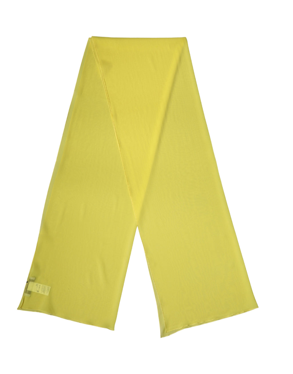 Dolce & Gabbana Yellow Silk Neck Scarf Stole 200cm x 64cm Scarf