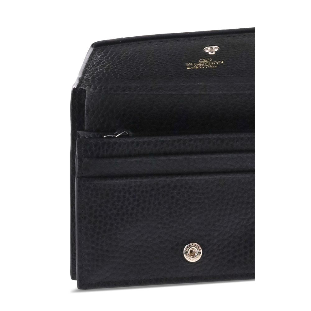 Valentino Garavani Black Calfskin Bos Taurus Wallet
