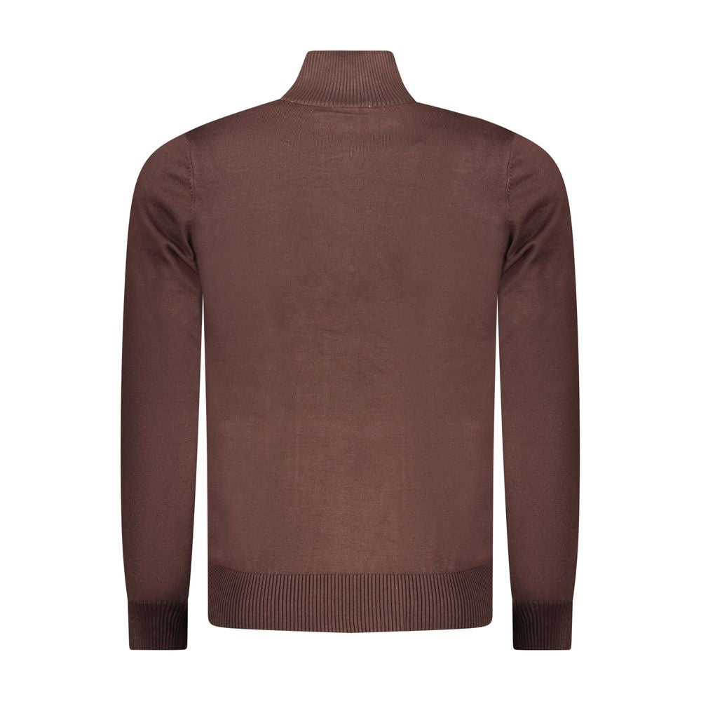 Coveri Moving Marrone Viskose Pullover für Herren