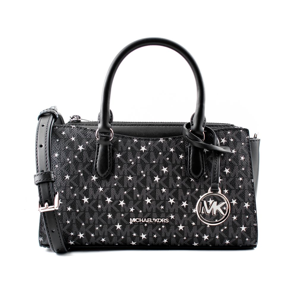 Michael Kors Schwarze Canvas Handtasche
