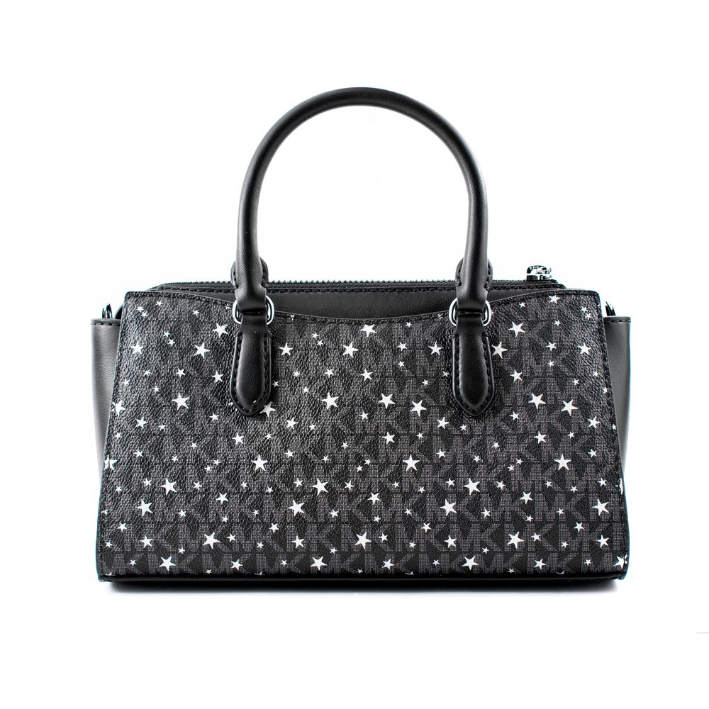Michael Kors Schwarze Canvas Handtasche