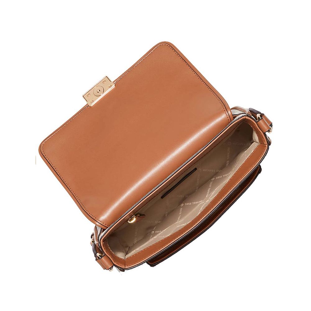 Michael Kors Brown Canvas Shoulder Bag