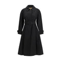 Burberry Schwarzer Trenchcoat aus Baumwolle