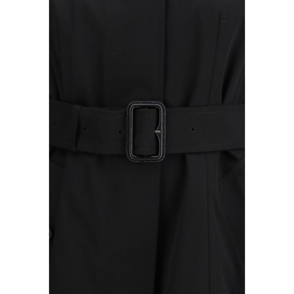 Burberry Schwarzer Trenchcoat aus Baumwolle