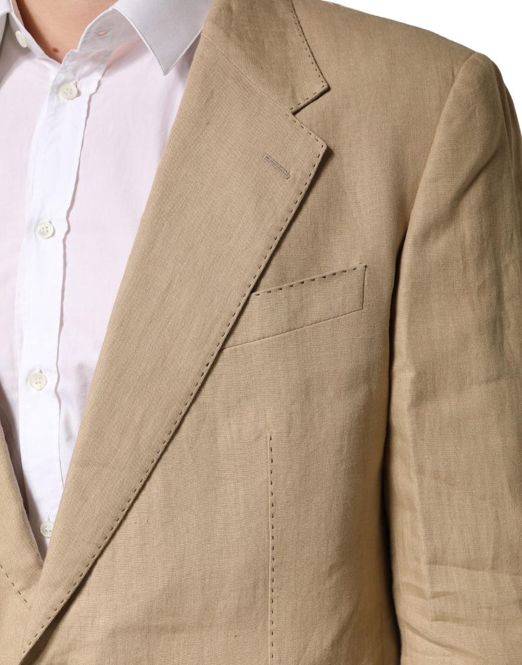 Dolce & Gabbana Beige TAORMINA Single-Breasted Formal 2-Piece Suit