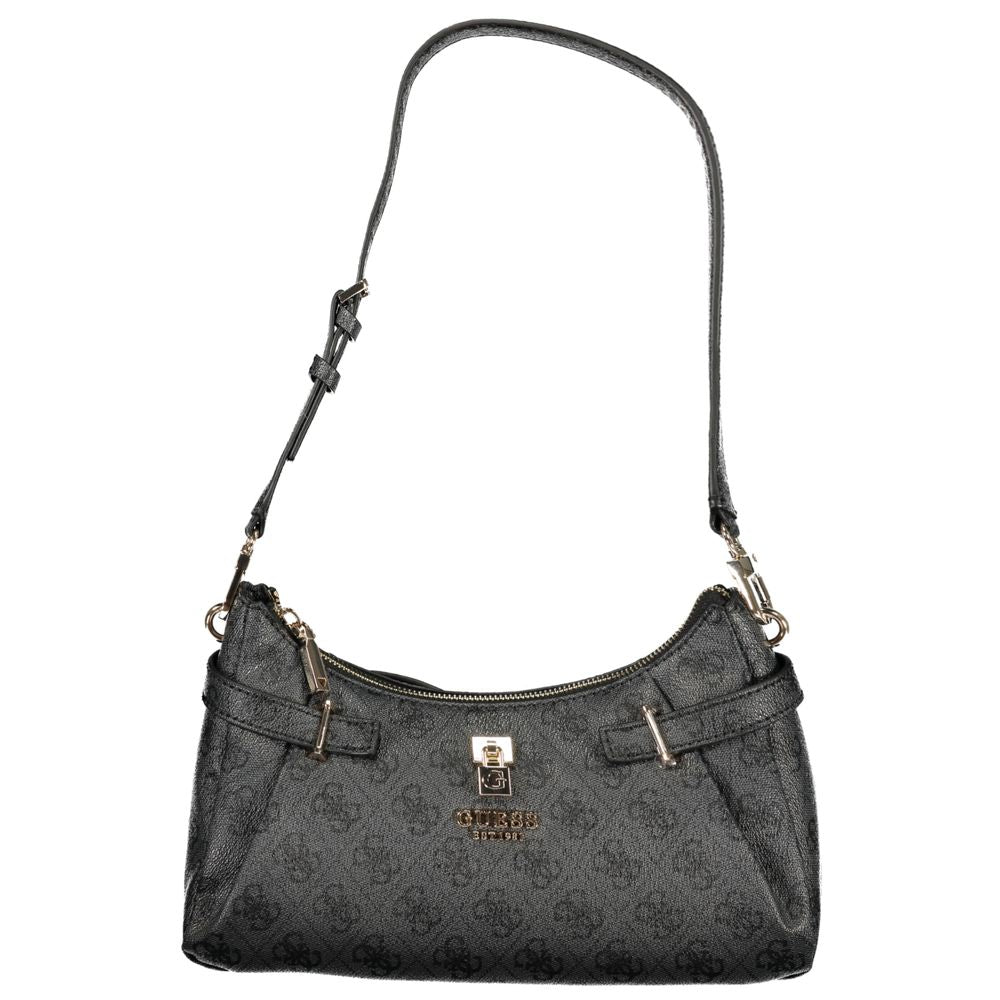 Guess Jeans Nero Polyurethane Damen Handtasche