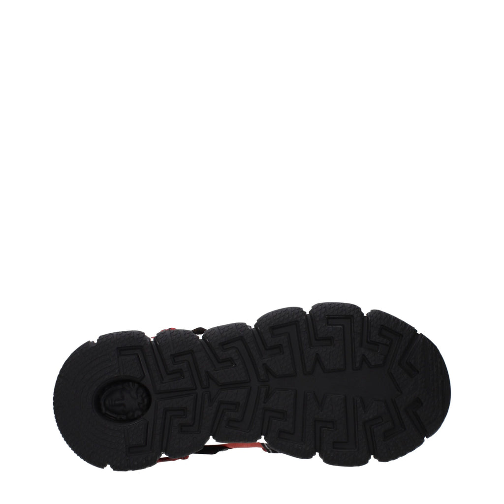 Versace Graue Leder Chunky Sneaker