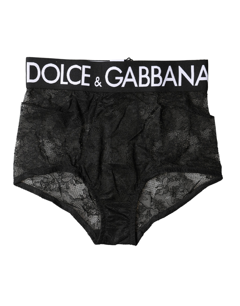 Dolce & Gabbana Schwarzer Girdle mit Logo, High Waist Panty Unterwäsche