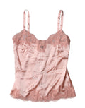 Dolce & Gabbana Light Pink Floral Lace Lingerie Top