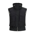 PINKO Schwarze ärmellose Nylonjacke