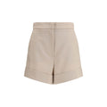 Max Mara Bicolor Fleece Wool Bermuda Shorts
