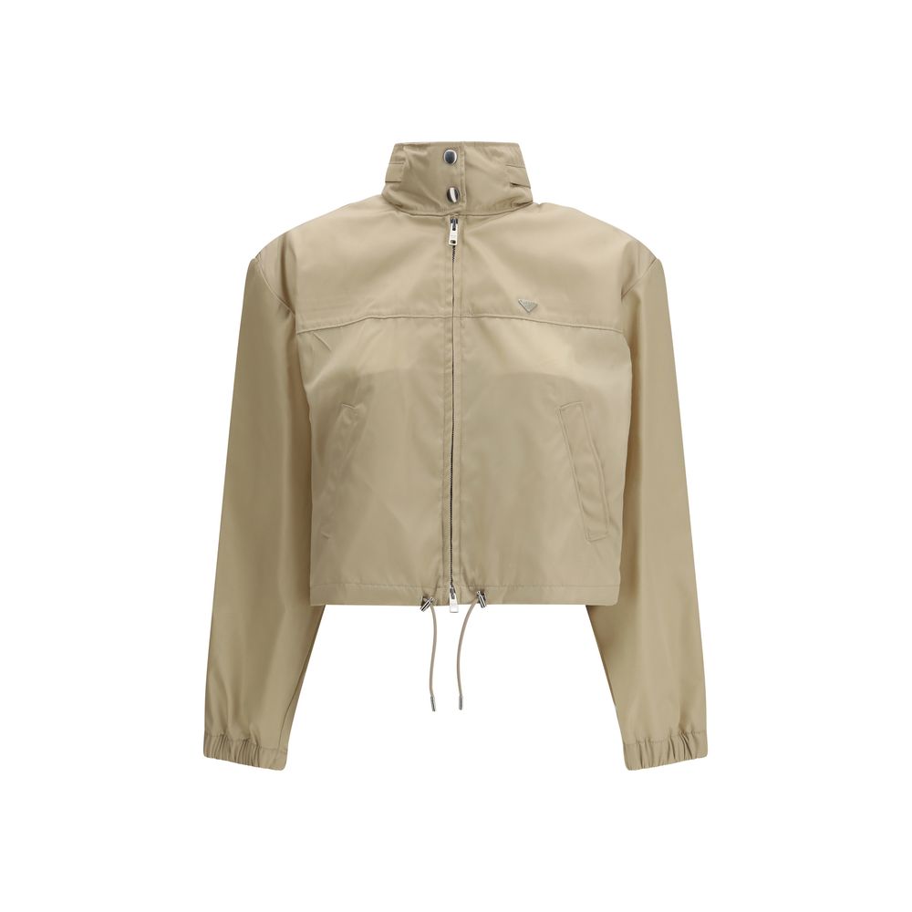Prada Beige Jacke aus recyceltem Polyamid