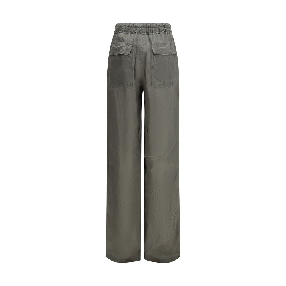 Rick Owens Grey Copper-Colored Casual Trousers