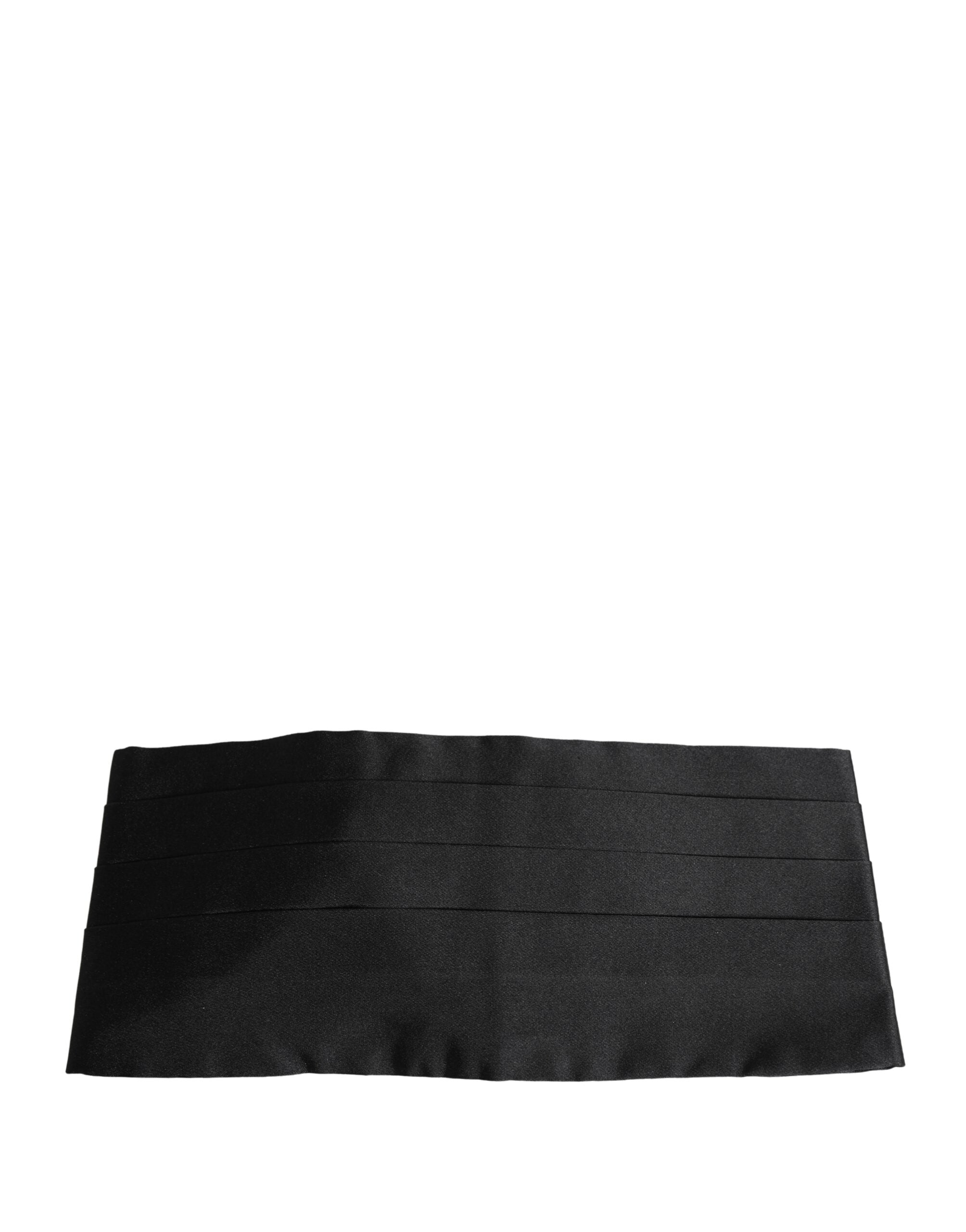 Dolce & Gabbana Black 100% Silk Cummerbund