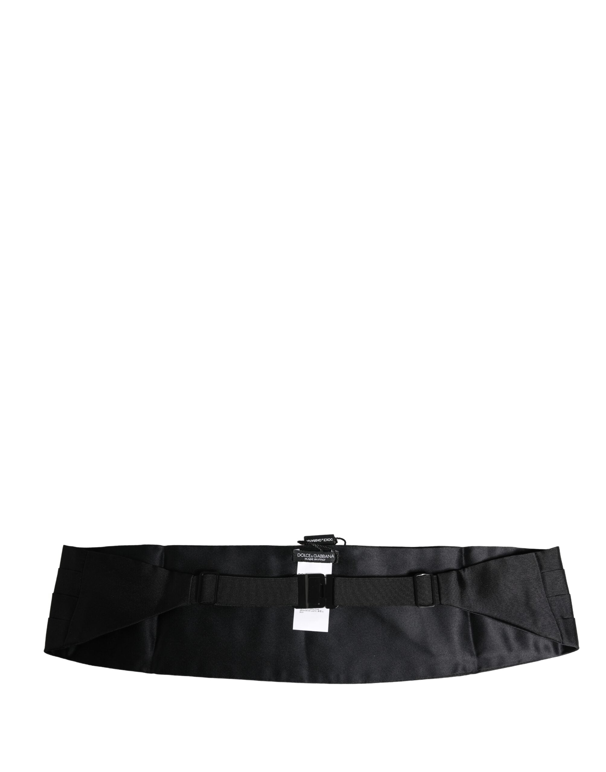 Dolce & Gabbana Black 100% Silk Cummerbund