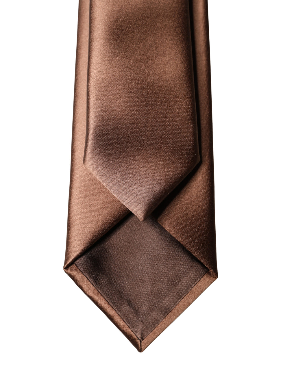 Dolce & Gabbana Men's Brown 100% Silk Adjustable Satin Tie