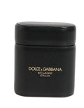 Dolce & Gabbana Schwarzet Kalbsleder-Flip-Hülle mit Logo-Print für Airpods