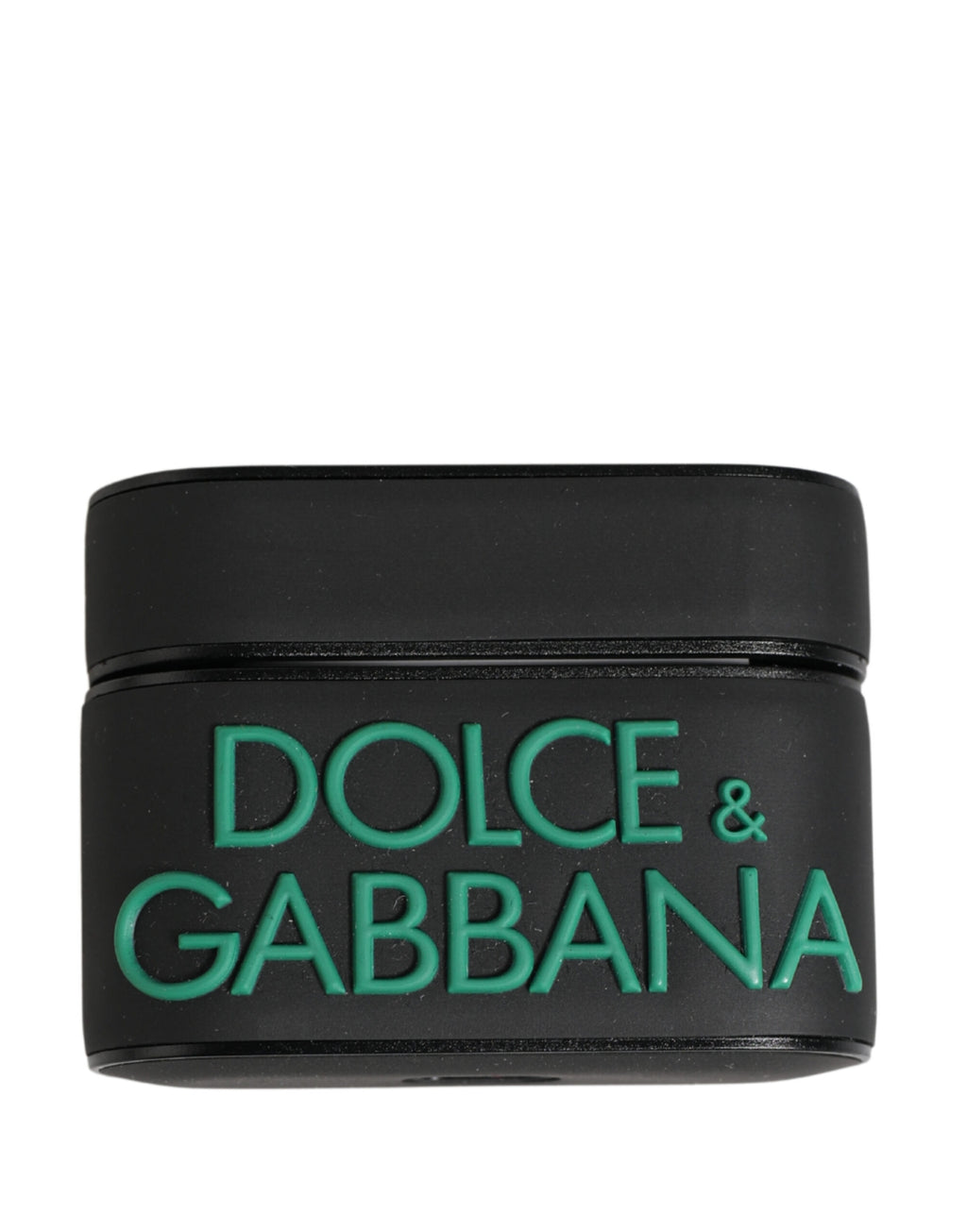 Dolce & Gabbana Women's Black Logo-Embossed PVC Flip Holder for Airpods