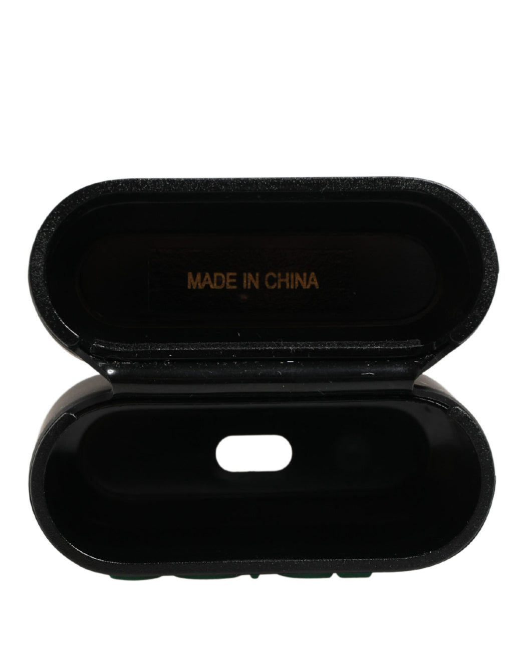 Dolce & Gabbana Women's Black Logo-Embossed PVC Flip Holder for Airpods