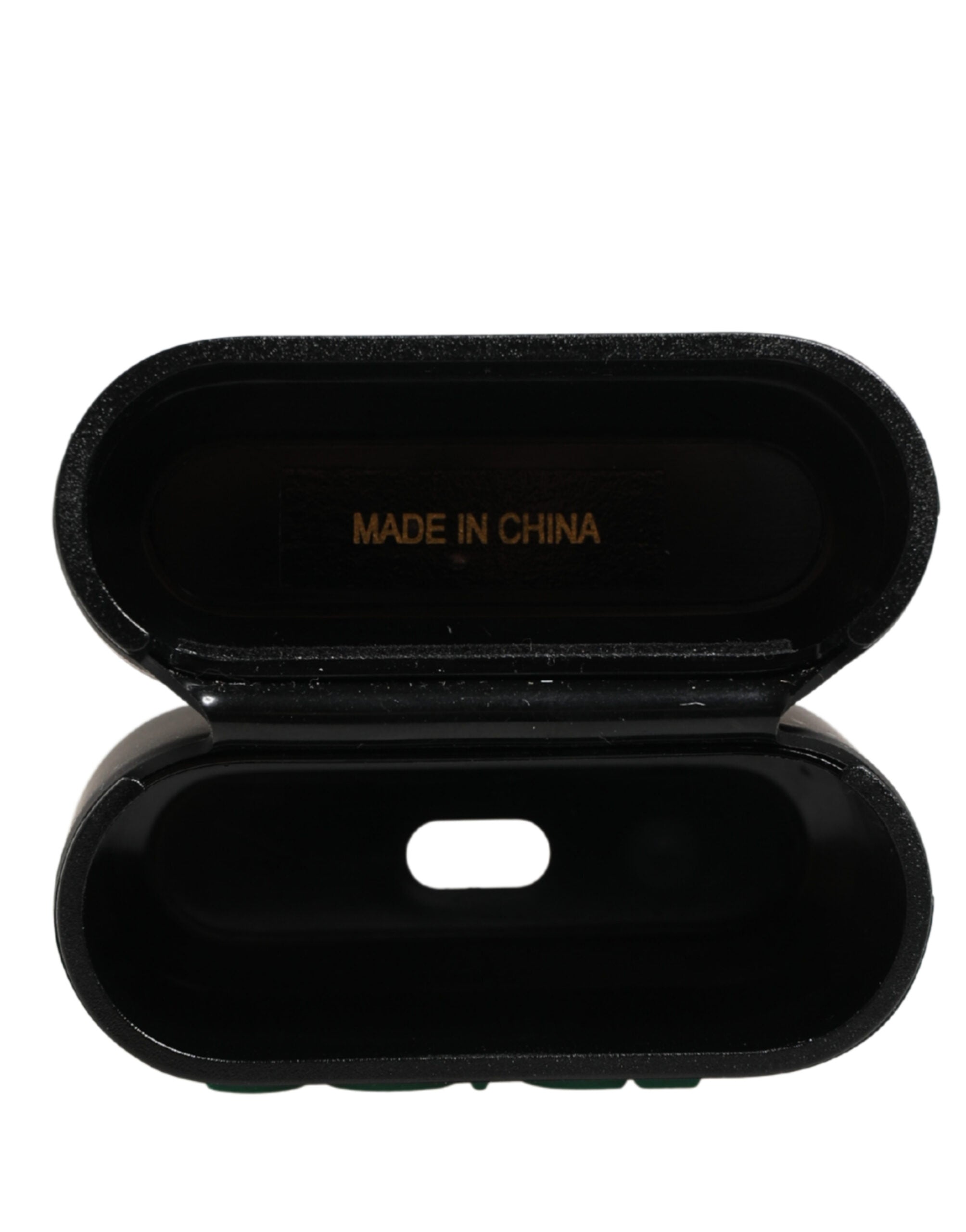 Dolce & Gabbana Women's Black Logo-Embossed PVC Flip Holder for Airpods