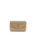 Saint Laurent Beige Lamb Ovis Aries Shoulder Bag