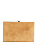 Dolce & Gabbana Beige Samt Kalbsleder Clutch Abendtasche Damen Handtasche