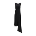Ami Paris Schwarzes Viskose-Freizeitkleid