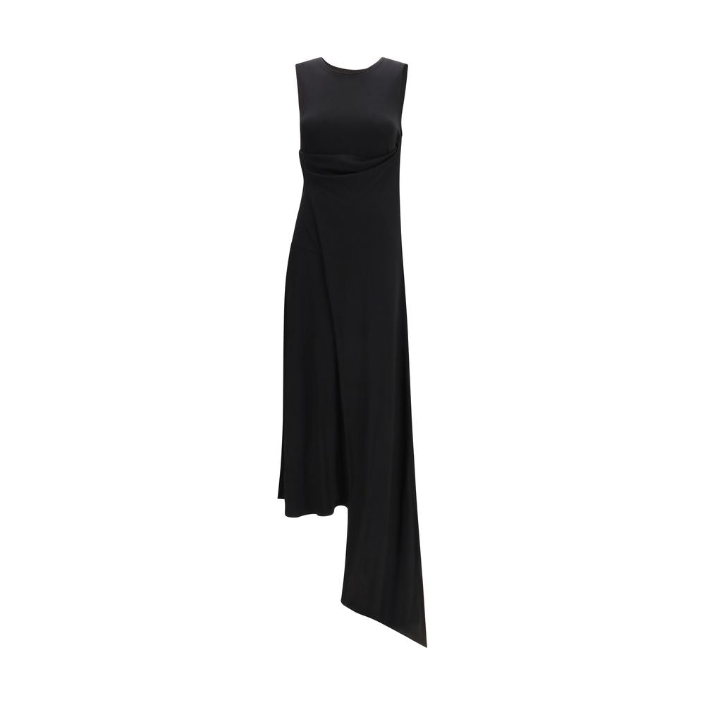 Ami Paris Schwarzes Viskose-Freizeitkleid
