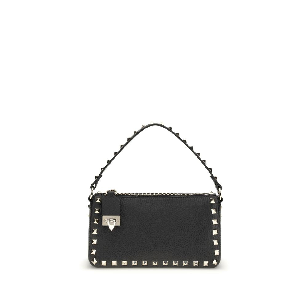 Valentino Garavani Black Calfskin Bos Taurus Shoulder Bag